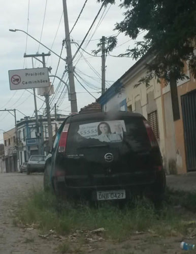 carro abandonado - antes