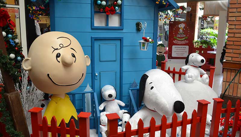 Snoopy e Charlie Brown visitam Plaza Shopping Itu neste sábado