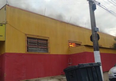 Incêndio atinge loja no São Luiz, em Itu